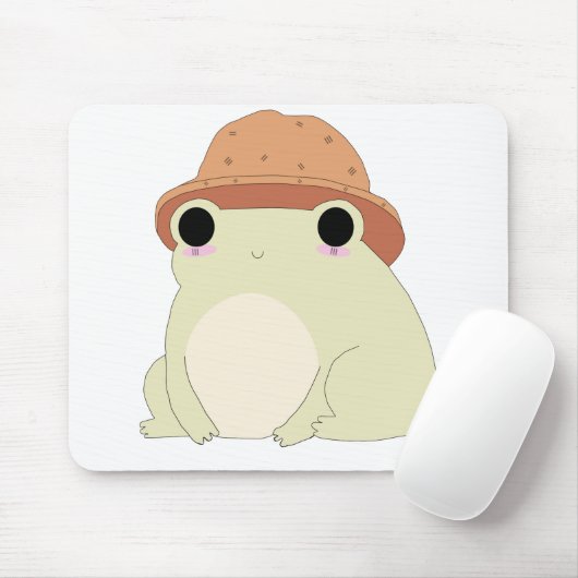 Kawaii Chilling Frog Gift Muismat (Met muis)