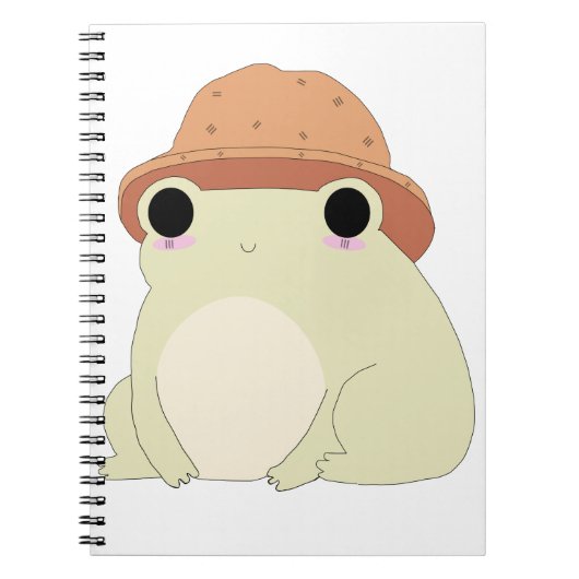 Kawaii Chilling Frog Gift Notitieboek (Voorkant)