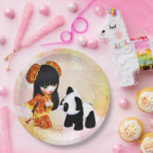 Kawaii China Meisje Papieren Bordje (Feest)