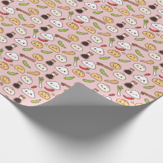 Kawaii Chinees Eetwaar Thema Inpakpapier