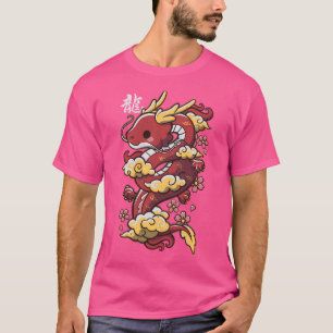 Kawaii Chinese Rode Draak T-shirt