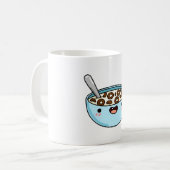 Kawaii chocolade ontbijtgranen koffiemok (Voorkant links)