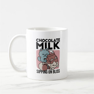 Kawaii Chocolademelk Kat – Cozy Drank & Schattighe Koffiemok