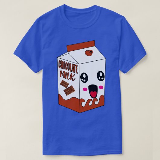 Kawaii chocolademelk t-shirt (Design voorkant)