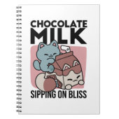 Kawaii Chocolate Milk Cat – Cozy Drink & Cuteness Notitieboek (Voorkant)