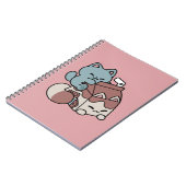 Kawaii Chocolate Milk Cat – Cozy Drink & Cuteness  Notitieboek (Linkerzijde)