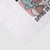 Kawaii Chocolate Milk Cat – Cozy Drink & Cuteness Tissuepapier (Detail)