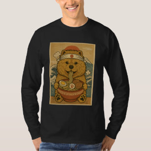 Kawaii Chow Chow Japanse Ramen Noedels T-shirt