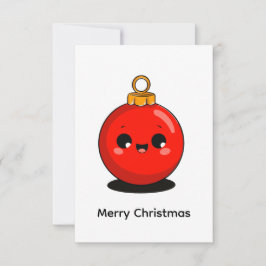 Kawaii Christmas – Minimal Holiday Bedankkaart