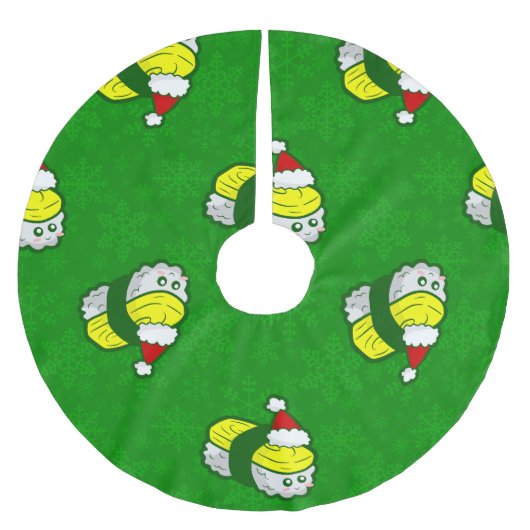 kawaii christmas tamago sushi santa snowflake kerstboom rok (Voorkant)
