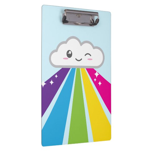 Kawaii Cloud and Rainbow Clip Board Klembord (Rechts)