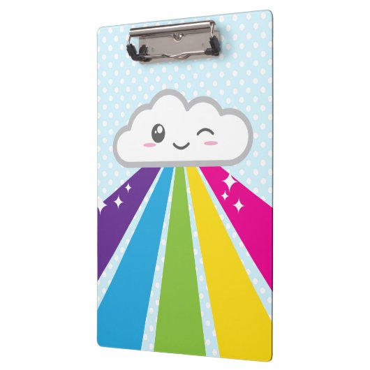 Kawaii Cloud and Rainbow Clip Board Klembord (Links)