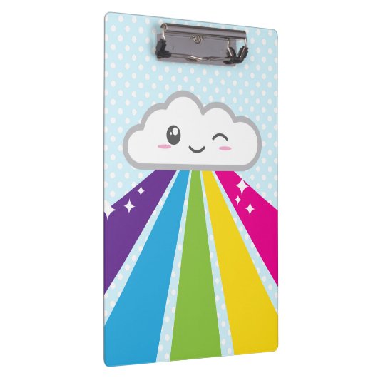 Kawaii Cloud and Rainbow Clip Board Klembord (Rechts)