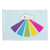 Kawaii Cloud and Rainbow Pillow Hoesje Set Kussensloop (Achterkant-Rechts)