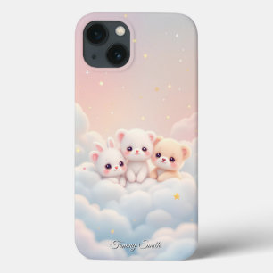 Kawaii Cloud Animals – Schattigee pastelesthetiek Case-Mate iPhone Case