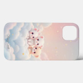 Kawaii Cloud Animals – Schattigee pastelesthetiek Case-Mate iPhone Case (Achterkant (horizontaal))