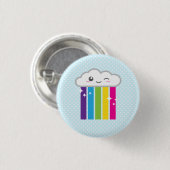 Kawaii Cloud en Rainbow-Button Ronde Button 3,2 Cm (Voorkant /achterkant)