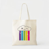 Kawaii Cloud en Rainbow-Canvas tas (Voorkant)