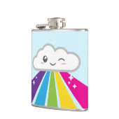 Kawaii Cloud en Rainbow Flask Heupfles (Links)