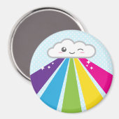 Kawaii Cloud en Rainbow Magnet (Voorkant / Achterkant)