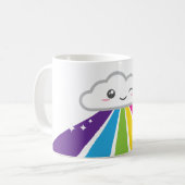 Kawaii Cloud en Rainbow-Mok Koffiemok (Voorkant links)