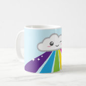 Kawaii Cloud en Rainbow-Mok Koffiemok (Voorkant links)