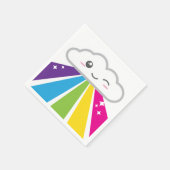 Kawaii Cloud en Rainbow Napkins Servetten (Hoek)