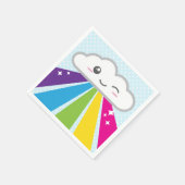 Kawaii Cloud en Rainbow Napkins Servetten (Hoek)