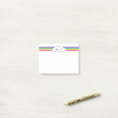 Kawaii Cloud en Rainbow Note Cards (Op bureau)
