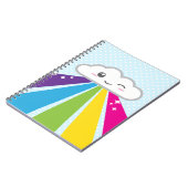 Kawaii Cloud en Rainbow-Notitieboek Notitieboek (Linkerzijde)