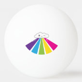 Kawaii Cloud en Rainbow Ping Balls Pingpongbal (Achterkant)