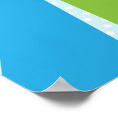 Kawaii Cloud en Rainbow-Poster afdrukken Poster (Hoek)