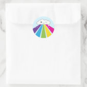 Kawaii Cloud en Rainbow Stickers (Tas)