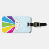 Kawaii Cloud en Rainbow Travel Bagagelabels (Voorkant horizontaal)