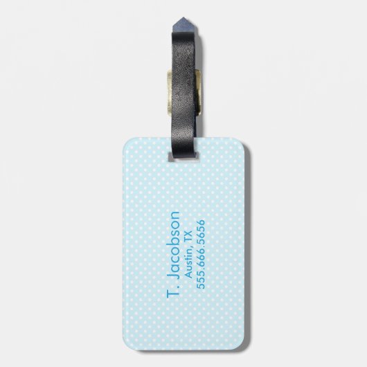 Kawaii Cloud en Rainbow Travel Bagagelabels (Achterkant verticaal)