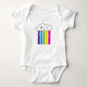 Kawaii Cloud en regenboogkleding Romper (Voorkant)