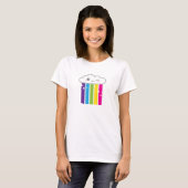 Kawaii Cloud en regenboogkleding T-shirt (Voorkant volledig)