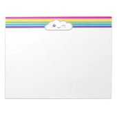Kawaii Cloud- en regenboognotebooks Notitieblok (Voorkant)
