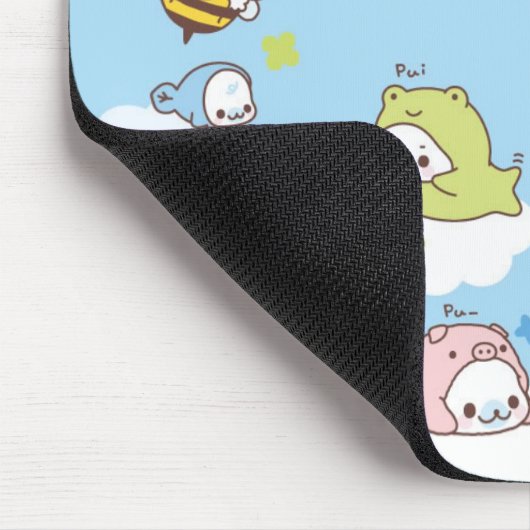 Kawaii Cloud Mousepad Muismat (Hoek)