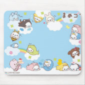 Kawaii Cloud Mousepad Muismat (Voorkant)
