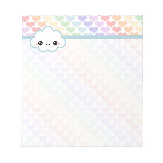 Kawaii Cloud Notitieblok (Voorkant)