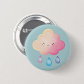 Kawaii Cloud Pin Ronde Button 5,7 Cm (Voorkant /achterkant)