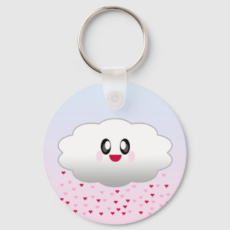 KAWAII CLOUD RAINING HEARTS SLEUTELHANGER