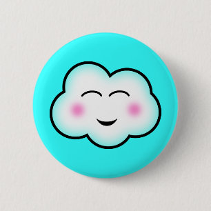 Kawaii Cloud Ronde Button 5,7 Cm