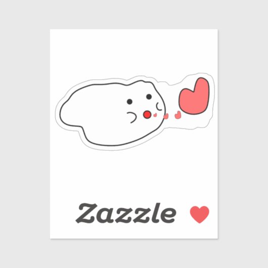 Kawaii Cloud Vinyl Sticker (Vel)