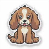 Kawaii Cocker Spaniel Pup - Slaaphouding Sticker (Voorkant)