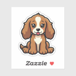 Kawaii Cocker Spaniel Pup - Slaaphouding Sticker