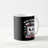 Kawaii Codeer Laptop – Schattige Computerwetenscha Koffiemok (Voorkant rechts)