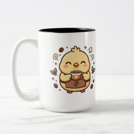 Kawaii Coffee Chick Twee-Tonen Mok