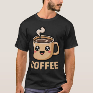 Kawaii Coffee Creamer Cup Schattige Halloween Kost T-shirt